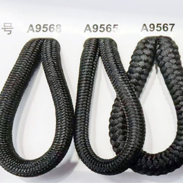 现货5mm 涤纶圆绳200多色帽绳
