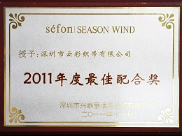 云彩织带年度最佳配合奖