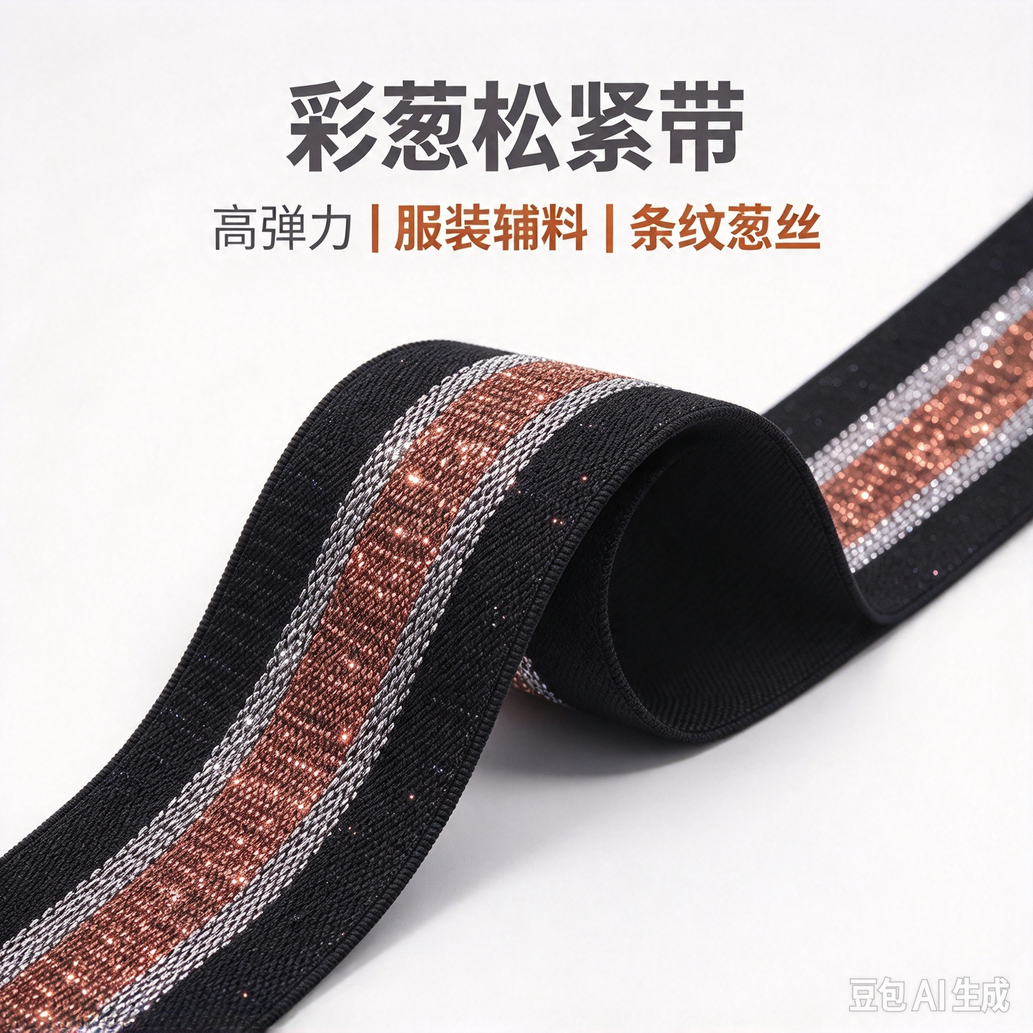 彩葱松紧带 高弹力服装辅料 条纹葱丝装饰织带 裤腰腰带箱包配饰 彩葱松紧带 高弹力服装辅料 条纹葱丝装饰织带 裤腰腰带箱包配饰